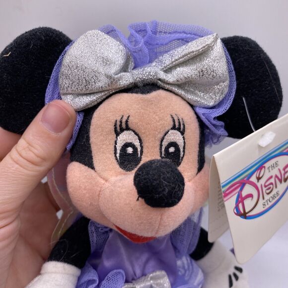 Walt Disney The Disney Store Bean Bag Minnie Mouse Sugar Plum Fairy Theme Parks - Picture 5 of 8